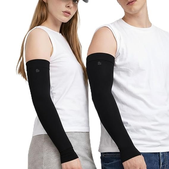 UV Sun Protection Black Arm Shield - Pack of 2