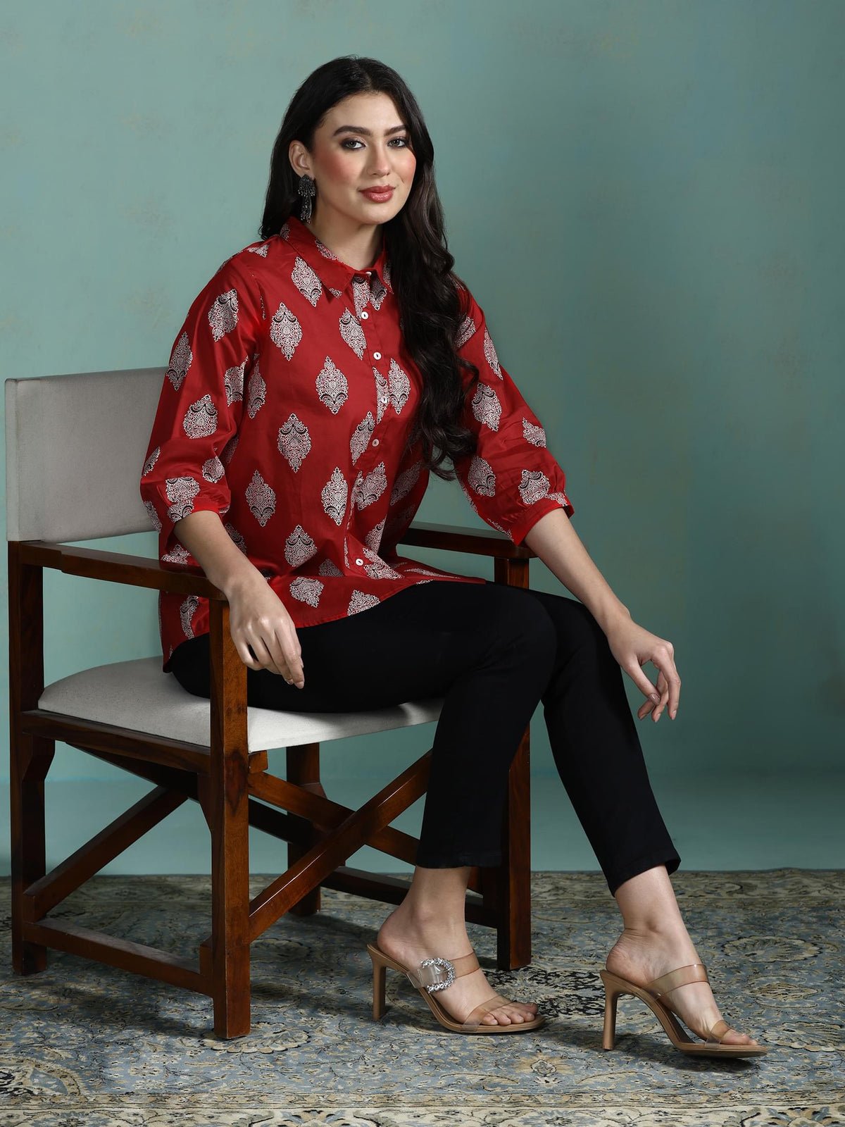 Cotton Fuchsia Printed Tunic