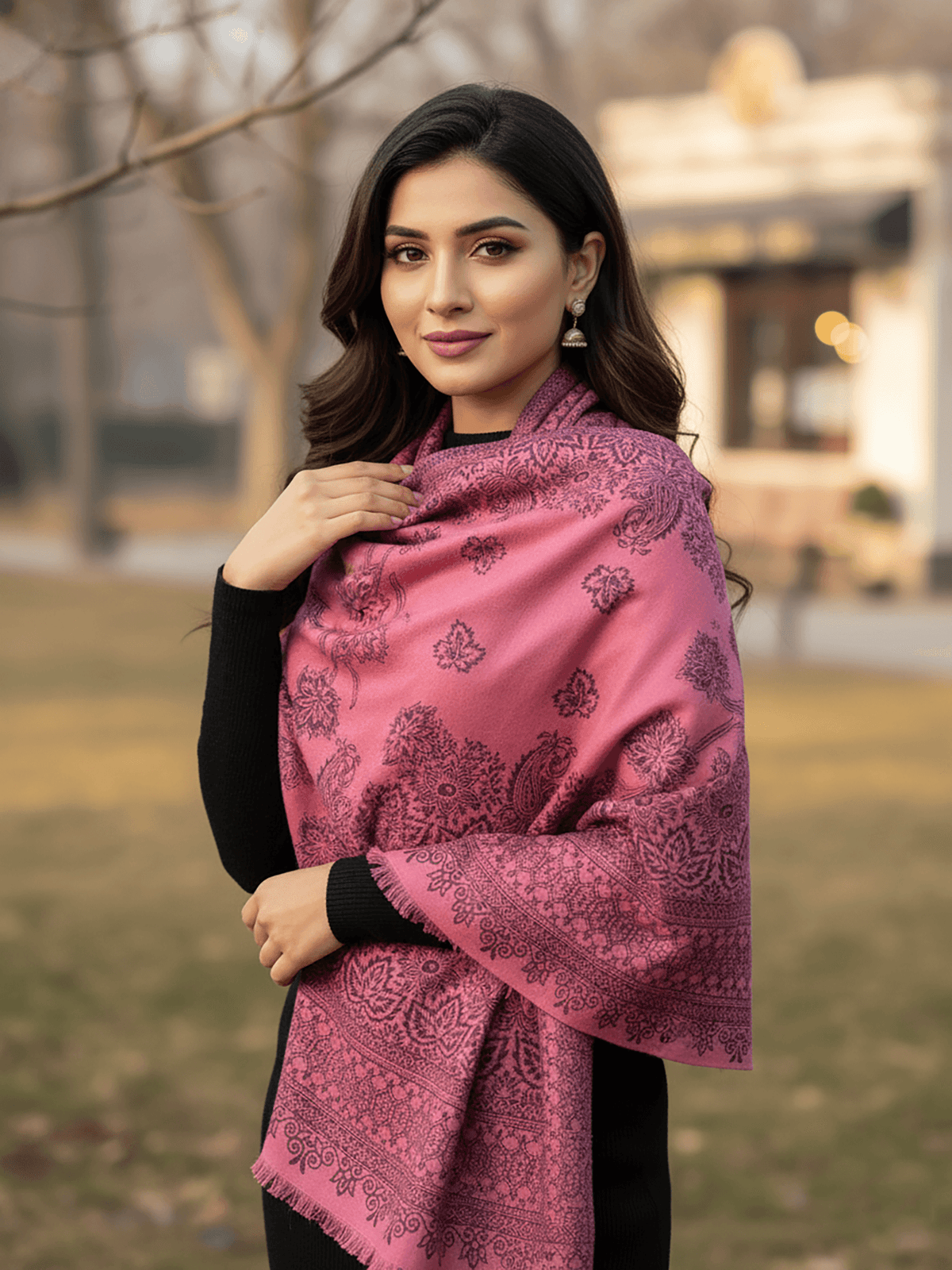 Dusty Pink Acrylic Stole