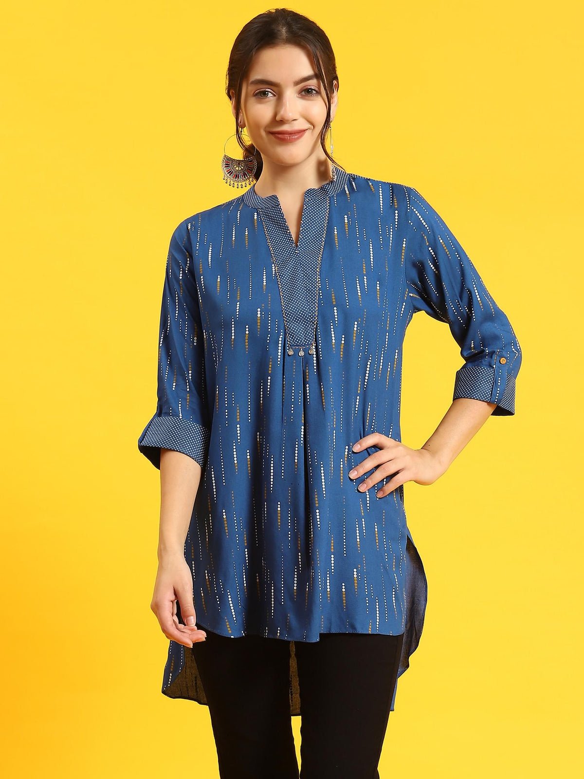 Blue Printed Tunic