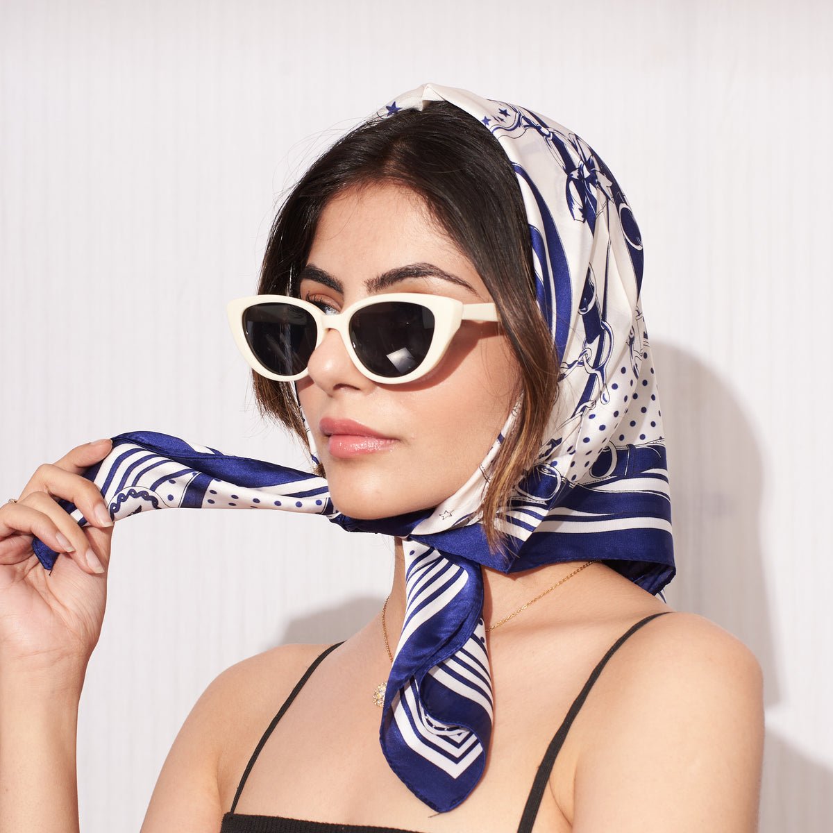 Deep Blue Tube Scarf