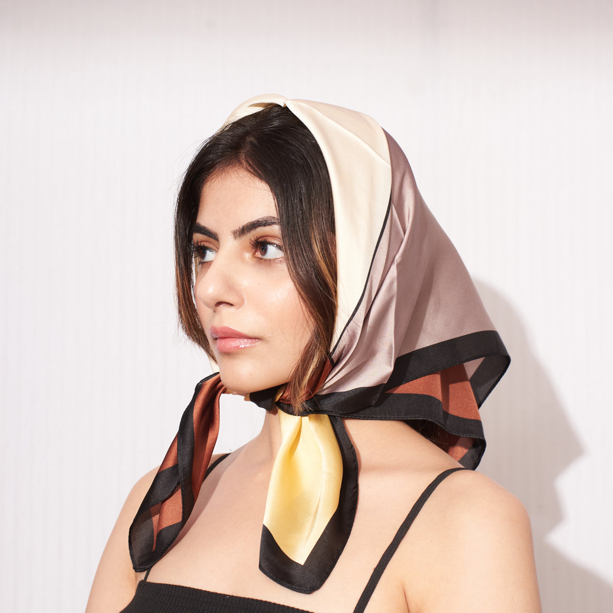 EarthTone Block Scarf