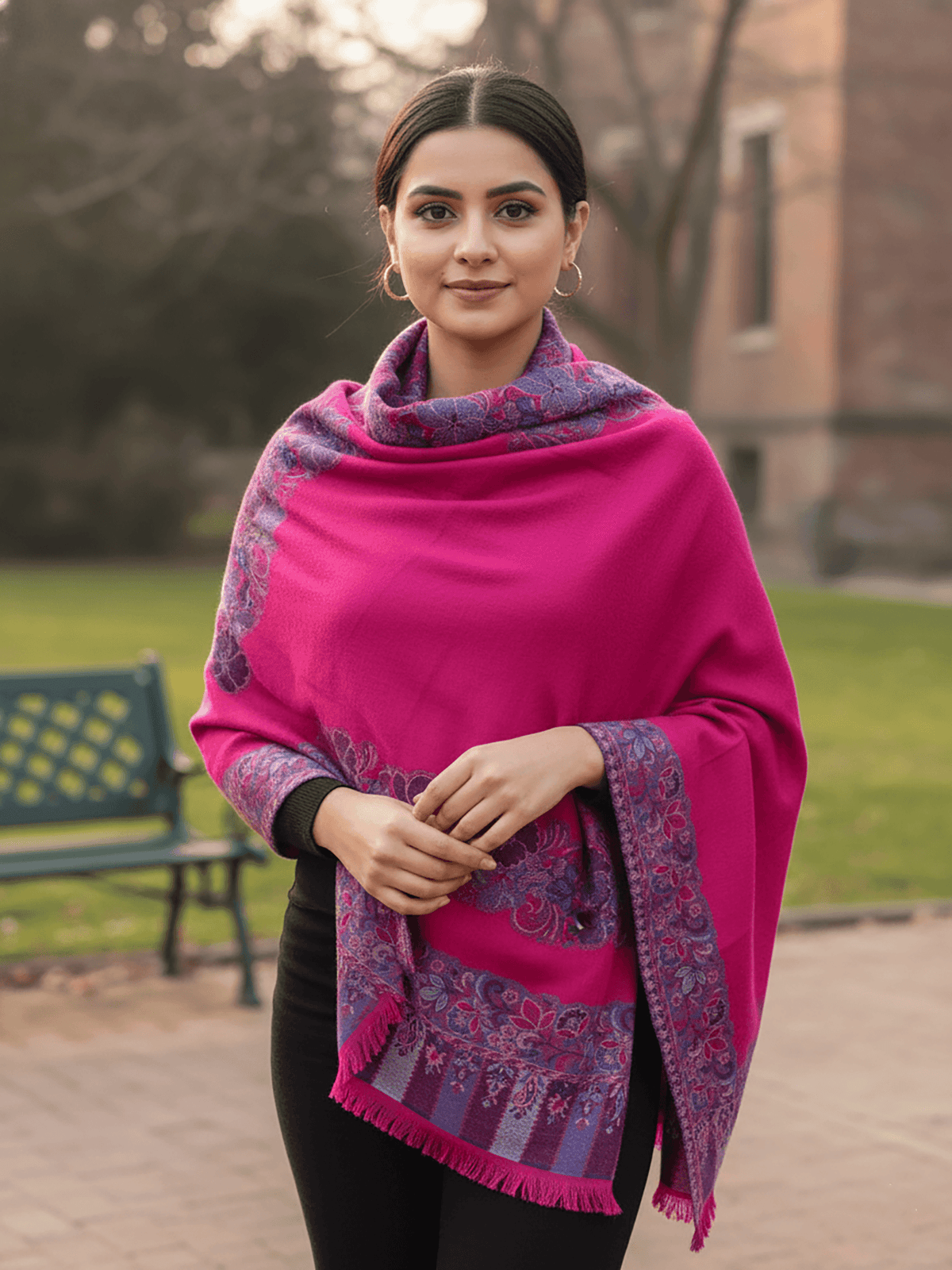 Fancy Pink Acrylic Stole